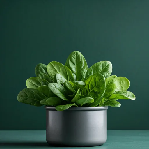 Fresh baby spinach leaves