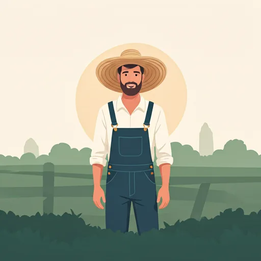 Marcus Chen standing in a cultivated field