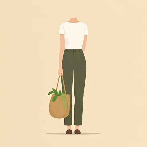 A shopper holding fresh produce