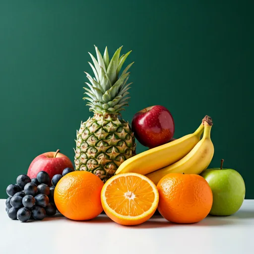 A colorful assortment of peak-season orchard fruit